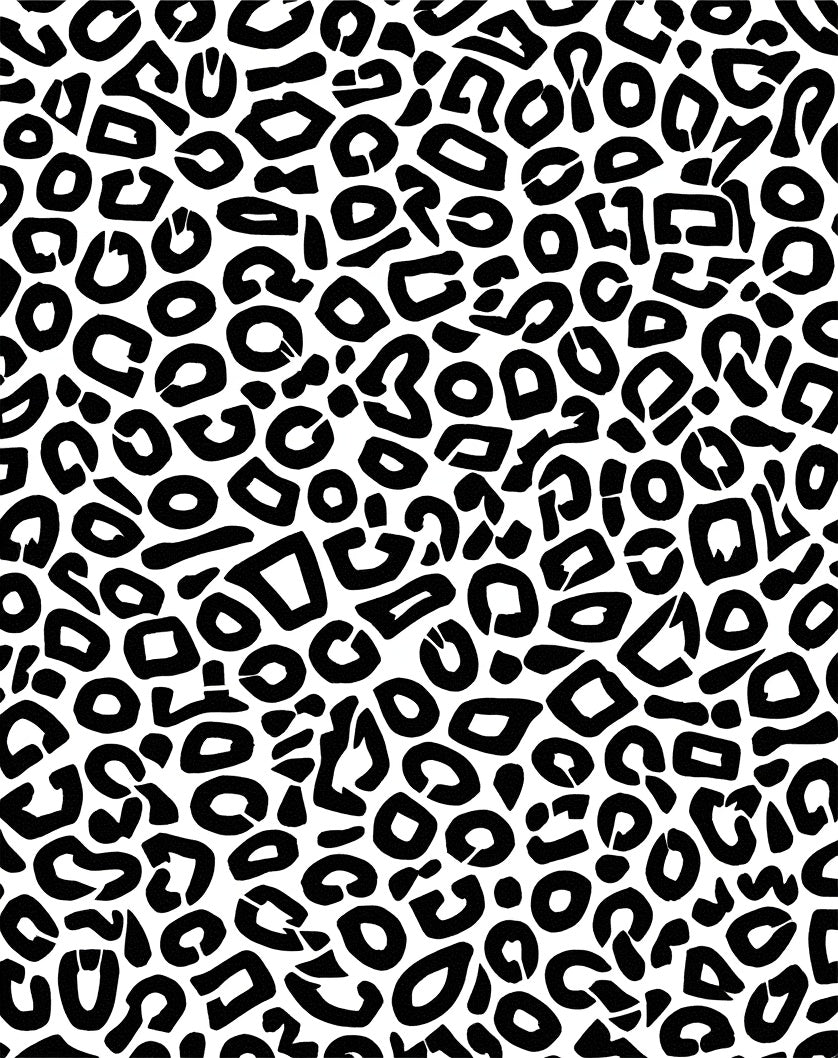 Bold Retro Leopard Print Pattern Rug