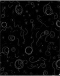 Whimsical Swirls And Stars Pattern Rug