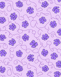 Purple Floral Vine Delight Pattern Rug