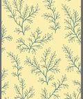 Light Yellow Leaf Branch Pattern Rug