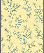 Light Yellow Leaf Branch Pattern Rug