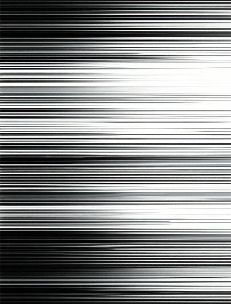 Monochrome Horizontally Lined Pattern Design Rug