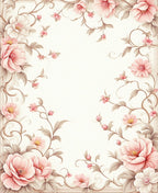 Vintage Floral Swirl Pattern Rug