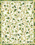 Botanical Vine With Green Leaves Rug