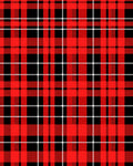Classic Red Black Tartan Plaid Rug
