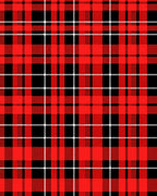 Classic Red Black Tartan Plaid Rug