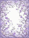 Whimsical Floral Vines Spring Pattern Rug
