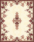 Rich Floral Symmetry Pattern Rug