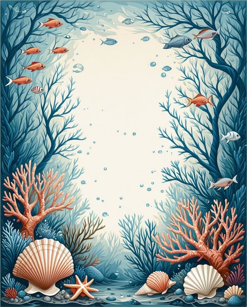 Oceanic Coral Reef Fish Design Rug