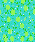 Funky Green White Polka Dot Design Rug