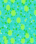 Funky Green White Polka Dot Design Rug