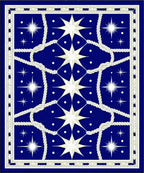 Nautical Star Intertwined Rope Design Rug
