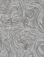 Abstract Swirls Botanical Pattern Rug