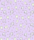 Whimsical Floral Blob Pattern Rug