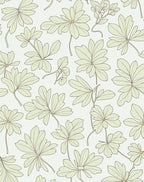 Delicate Leaf Patterned Garden Design Rug