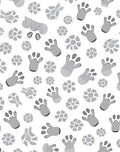 Charming Paw Flower Pattern Rug