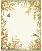 Botanical Garden Birds and Blooms Rug