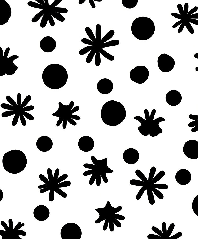 Abstract Dot Starburst Pattern Rug