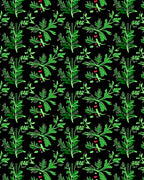 Evergreen Berry Botanical Foliage Rug
