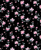Delicate Pink Blossom Pattern Rug
