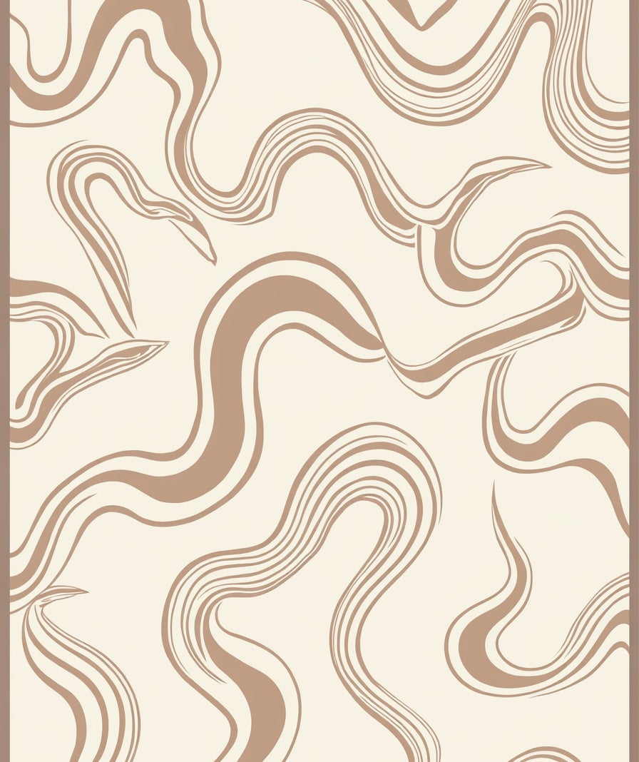 Abstract Swirls Pattern Rug