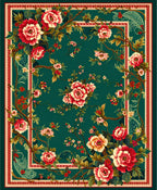 Aesthetic Floral Vine Pattern Rug
