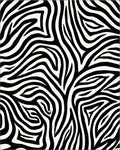 Bold Black White Animal Print Rug
