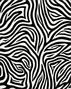 Bold Black White Animal Print Rug