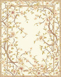 Elegant Floral Blossom Branch Design Rug