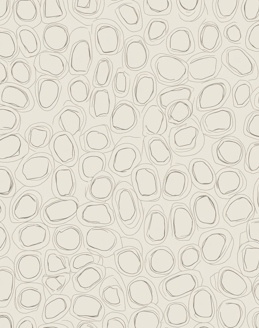 Organic Pebble Sketch Pattern Rug