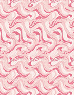 Soft Pink Swirl Pattern Rug