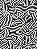 Abstract Maze Pattern Rug