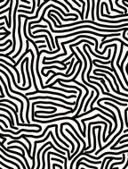Abstract Maze Pattern Rug
