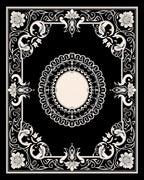 Ornate Floral Border With Central Medallion Rug