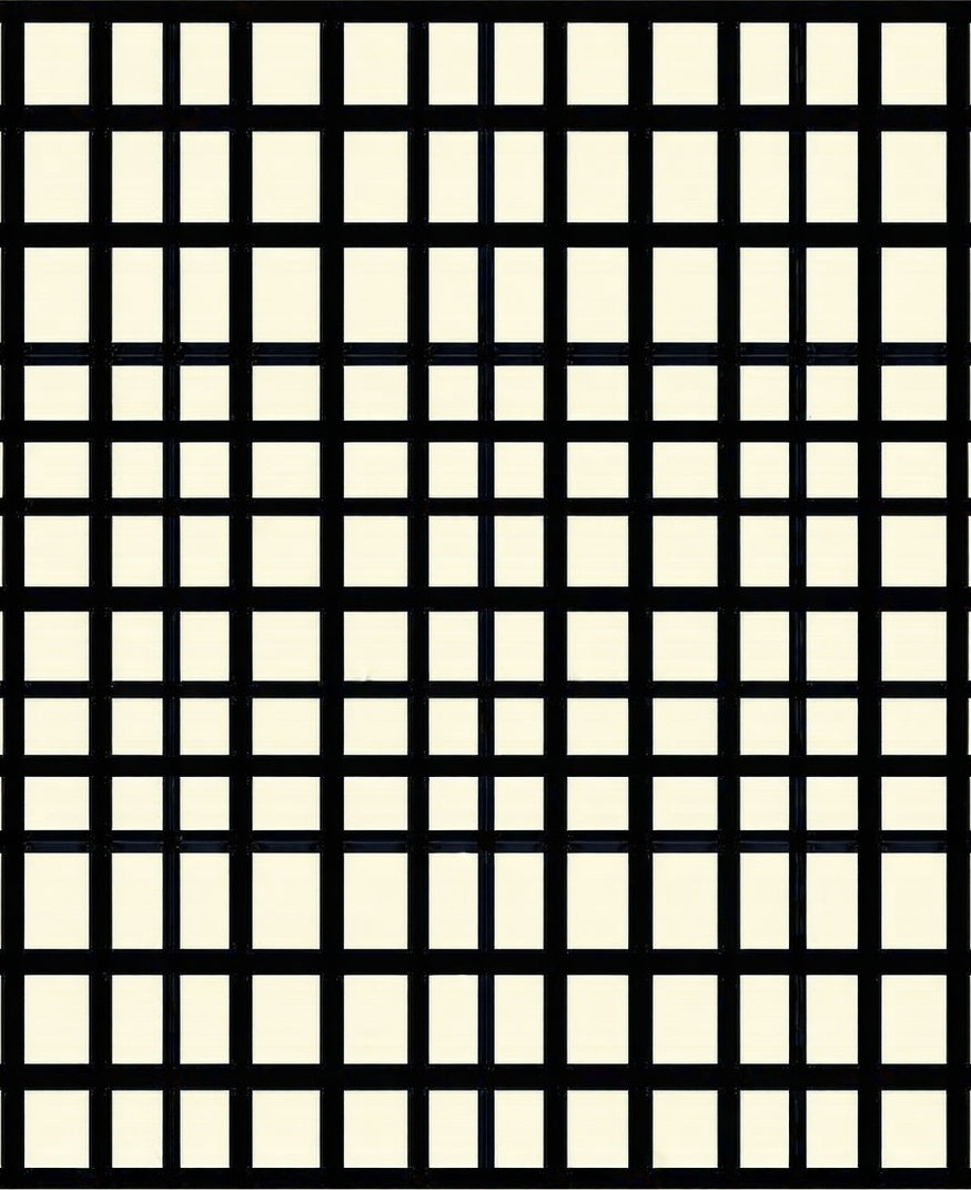 Lattice Grid Graphic Design Rug