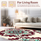 Ornate Mandala Floral Pattern Rug