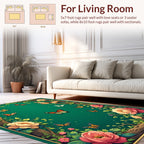 Enchanting Butterfly Floral Garden Rug