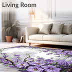 Arched Floral Vignette Nature Design Rug