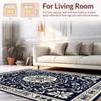 Intricate Floral Medallion Pattern Rug