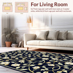 Elegant Floral Vine Pattern Rug
