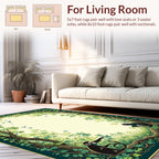Vintage Jungle Animals And Trees Rug