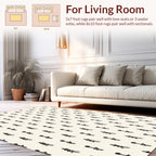 Abstract Sketchy Tree Pattern Rug