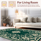 Ornate Floral Vines Patterned Rug
