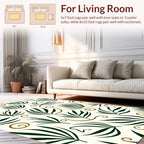Tropical Leaf Vine Pattern Rug