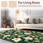 Ornate Floral Vine Pattern Rug