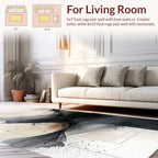 Abstract Ink Swirls With Soft Accent Rug