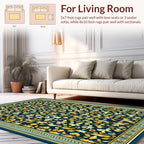 Floral Vines Garden Patterned Rug