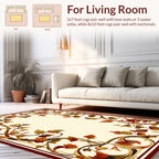 Ornate Floral Vines Autumn Rug