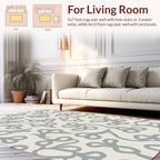 Abstract Vine Leaf Pattern Rug