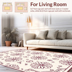 Art Nouveau Floral Swirl Repeat Rug